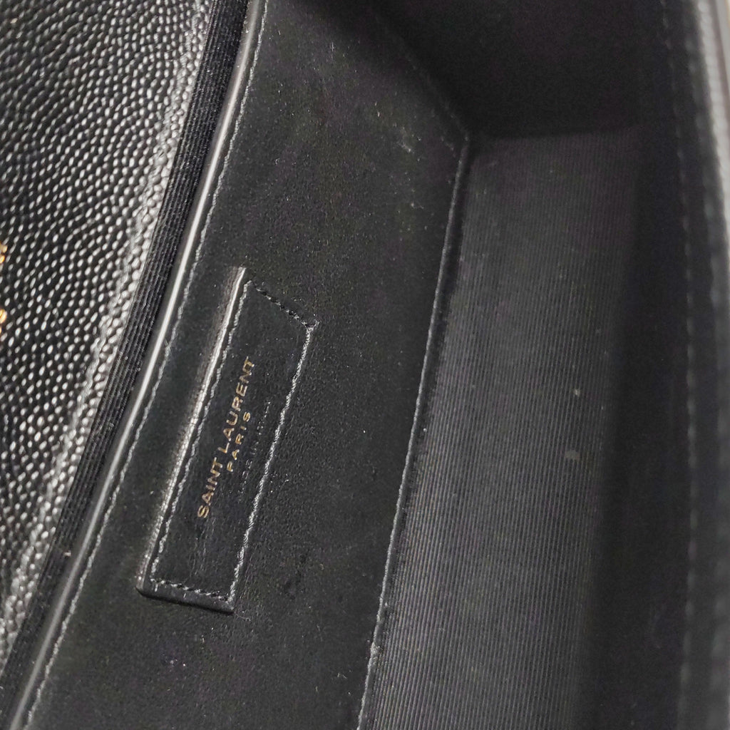 Saint Laurent Kate Tassel Grain de Poudre Black