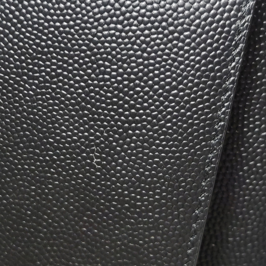 Saint Laurent Kate Tassel Grain de Poudre Black