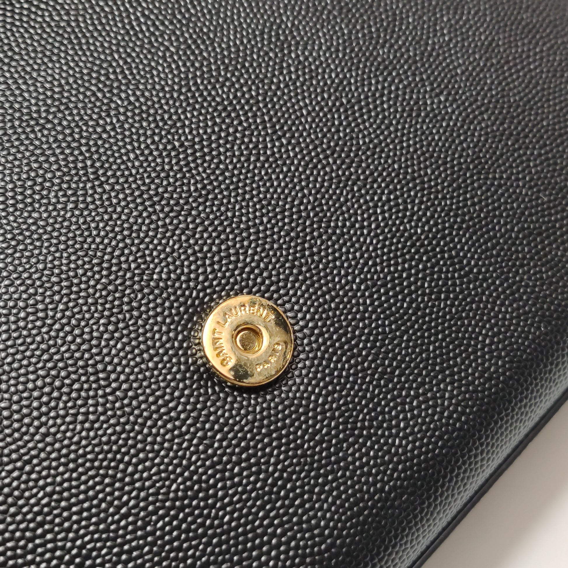 Saint Laurent Kate Tassel Grain de Poudre Black
