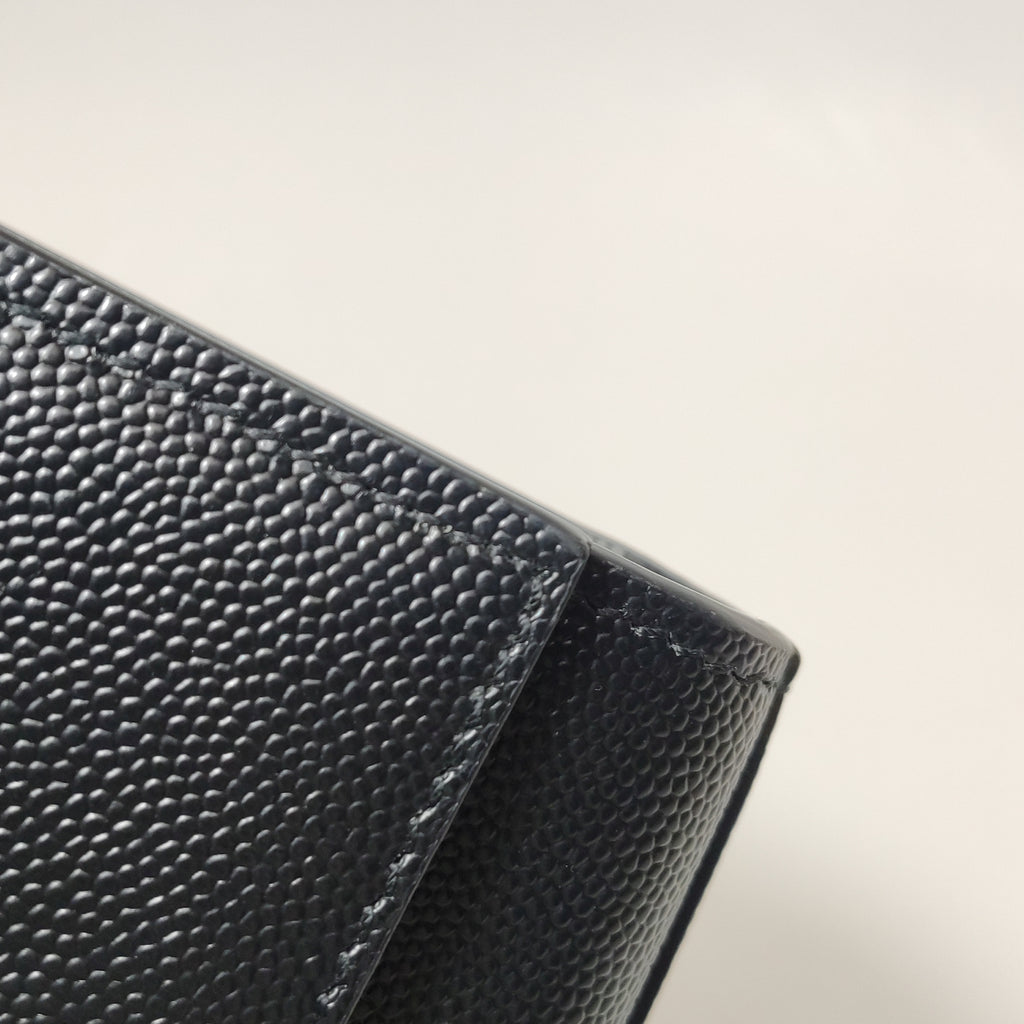 Saint Laurent Kate Tassel Grain de Poudre Black