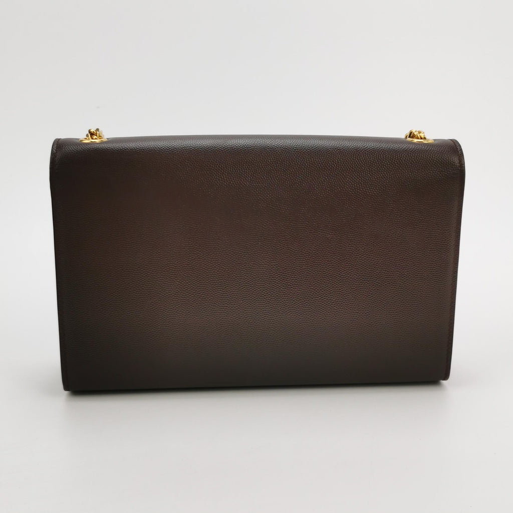 Saint Laurent Kate Medium Grain de Poudre Burgundy