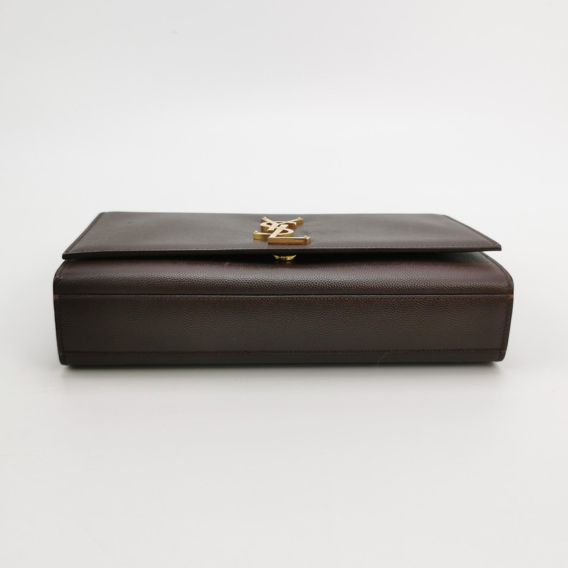Saint Laurent Kate Medium Grain de Poudre Burgundy