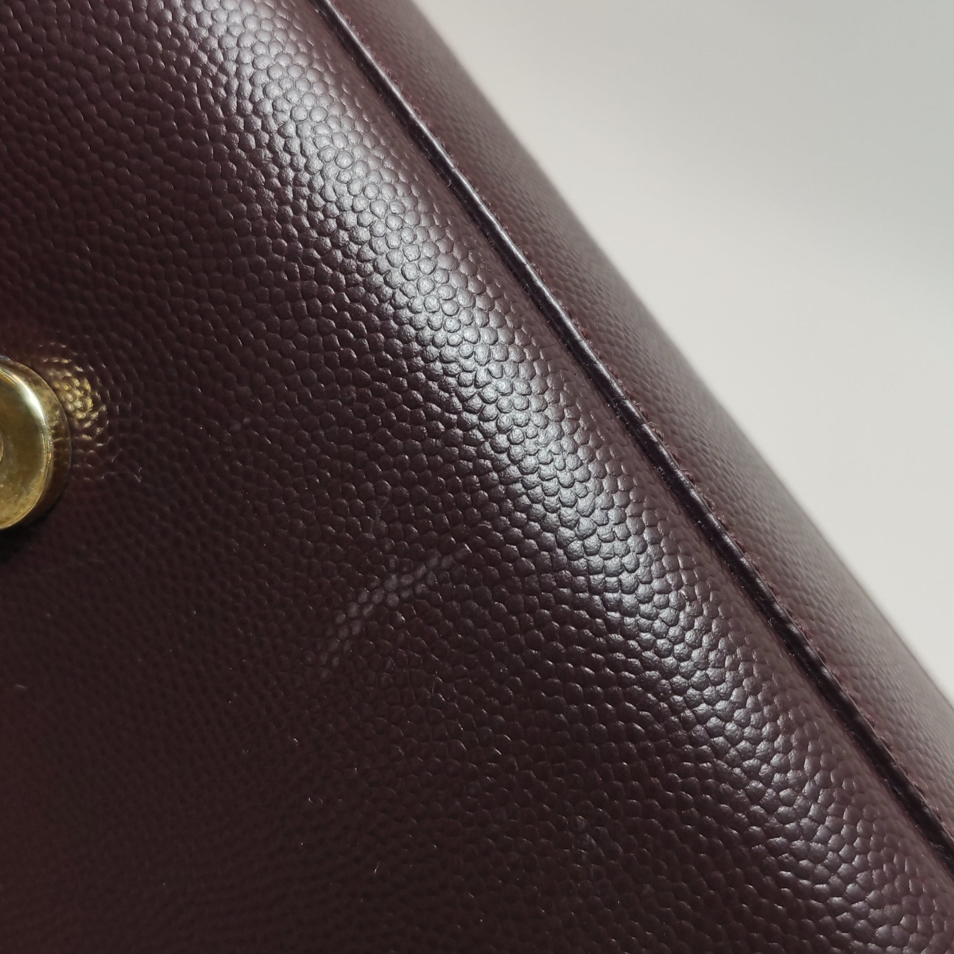Saint Laurent Kate Medium Grain de Poudre Burgundy