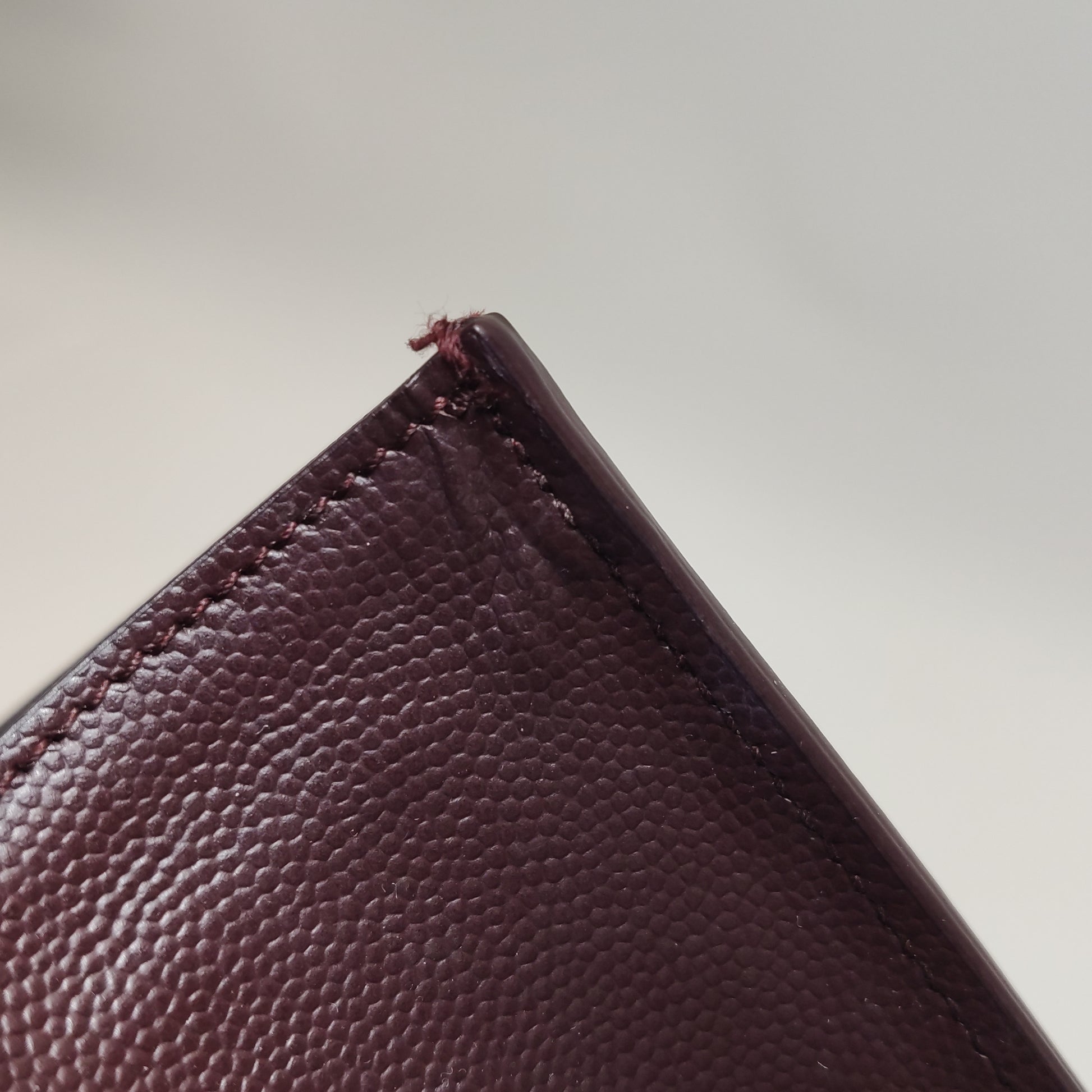Saint Laurent Kate Medium Grain de Poudre Burgundy