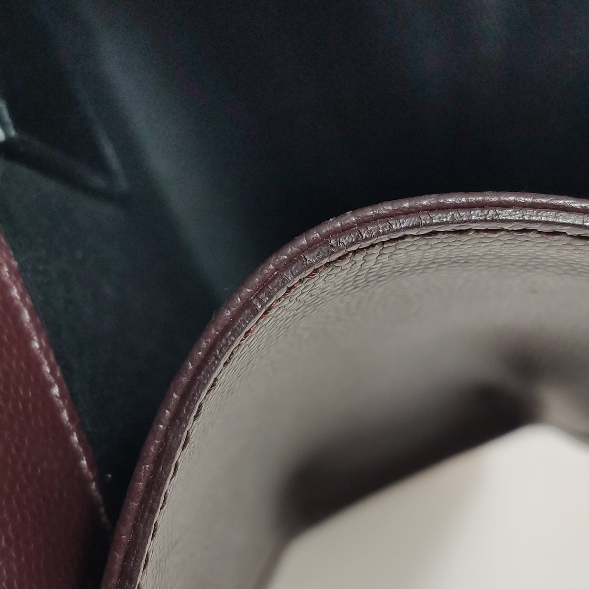 Saint Laurent Kate Medium Grain de Poudre Burgundy