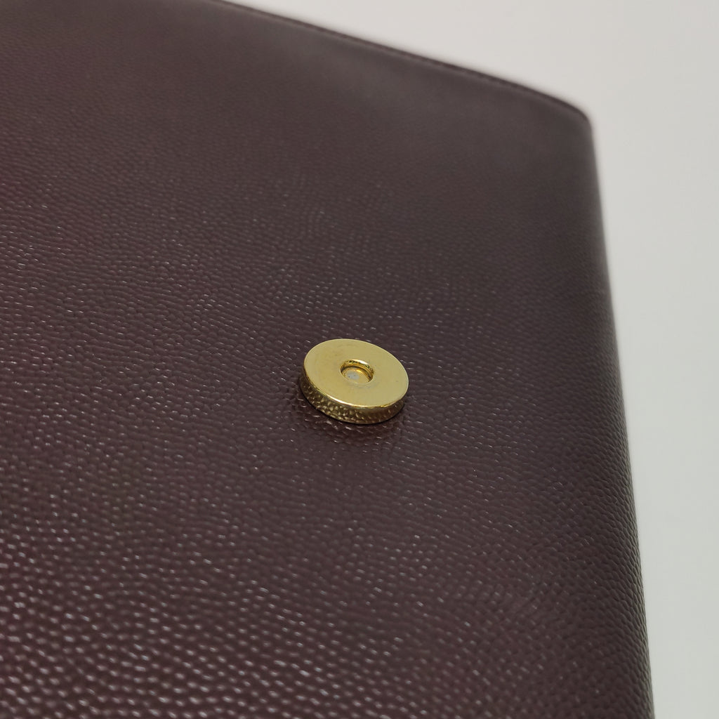 Saint Laurent Kate Medium Grain de Poudre Burgundy