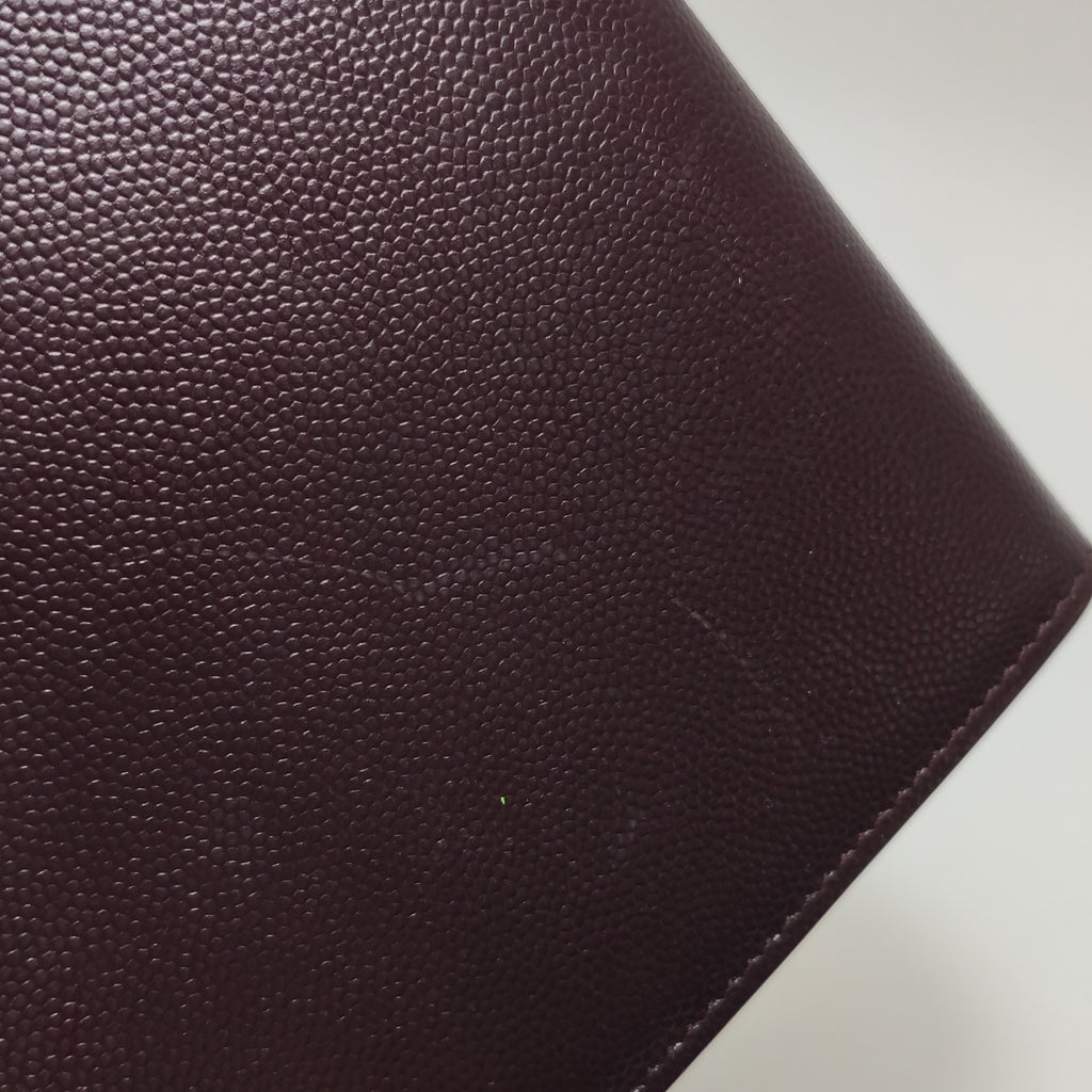 Saint Laurent Kate Medium Grain de Poudre Burgundy