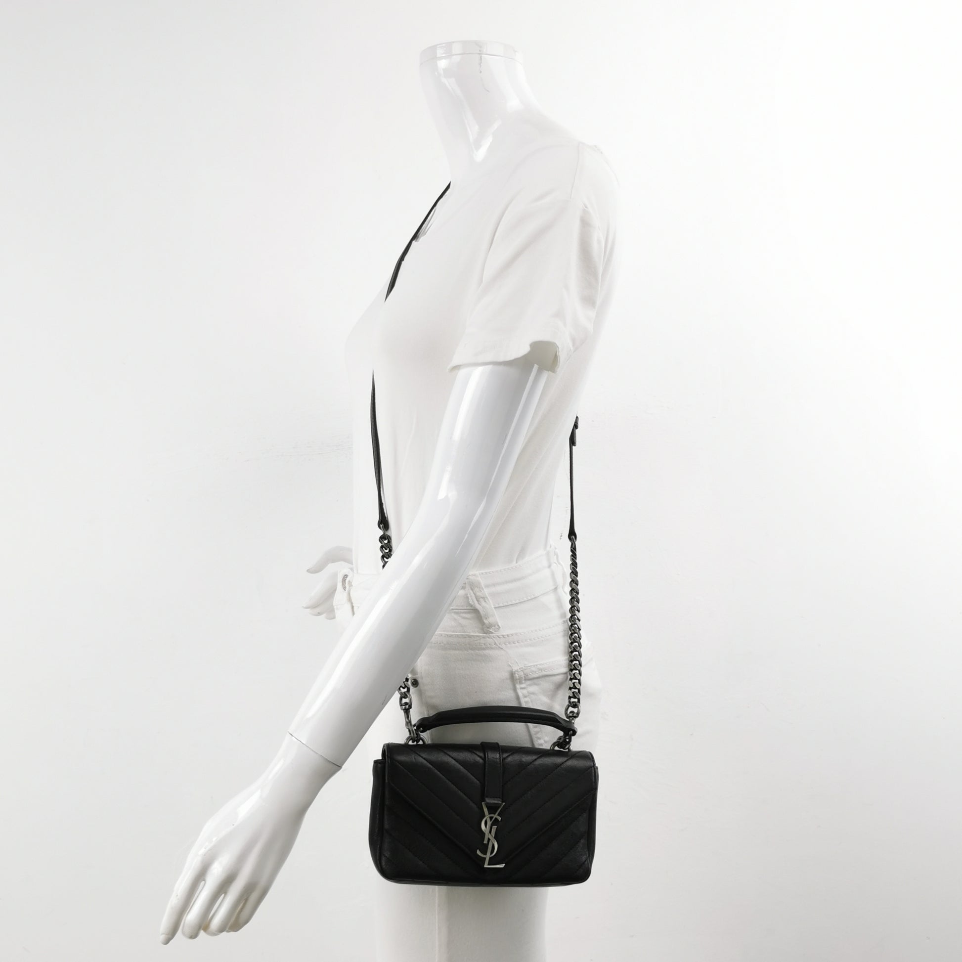 Saint Laurent College Mini Top Handle