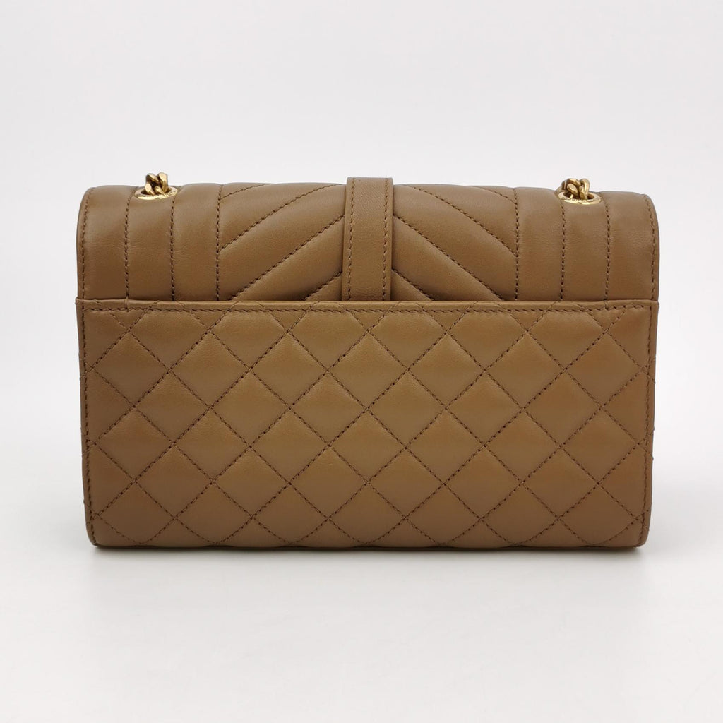 Saint Laurent Triquilt Envelope Wallet on Chain