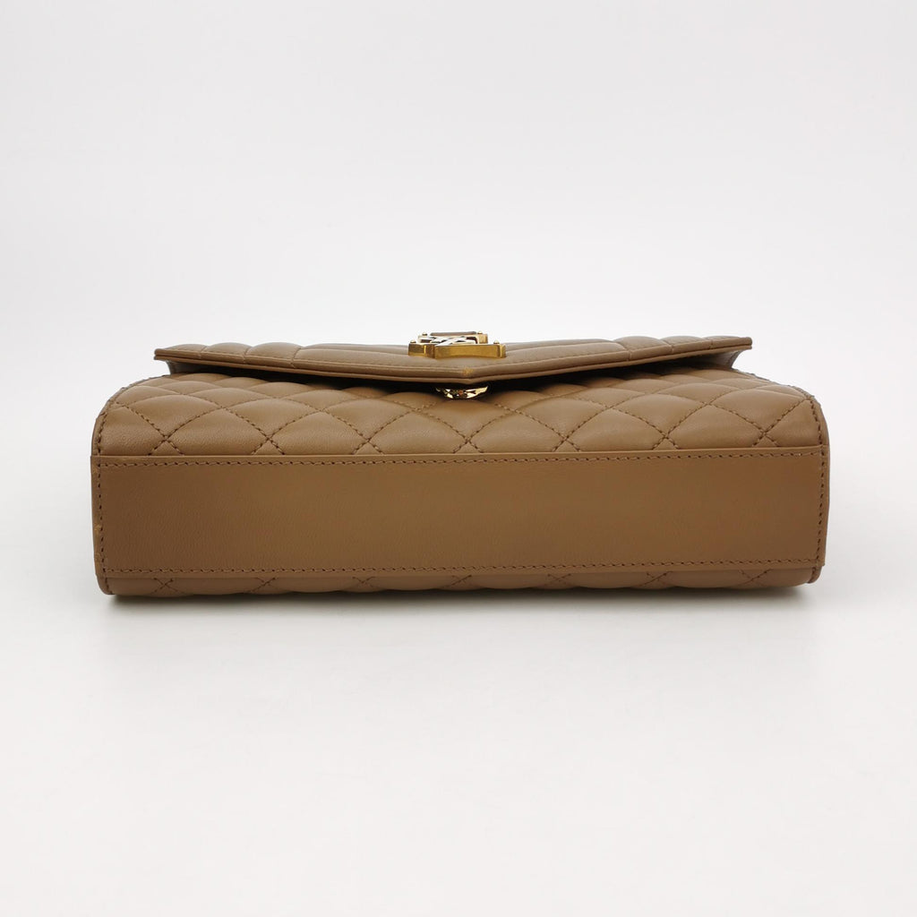 Saint Laurent Triquilt Envelope Wallet on Chain