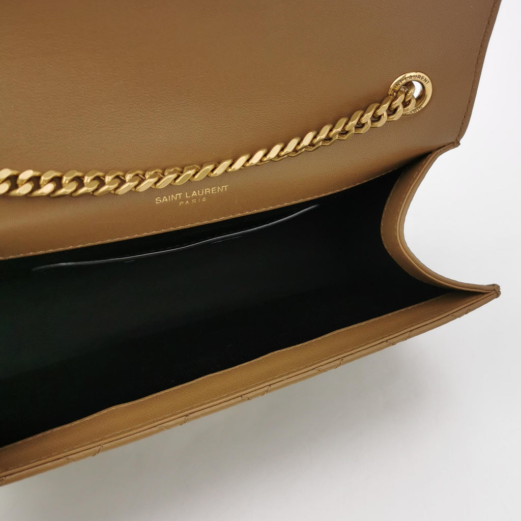 Saint Laurent Triquilt Envelope Wallet on Chain