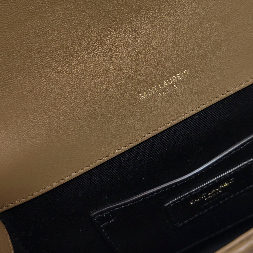 Saint Laurent Triquilt Envelope Wallet on Chain