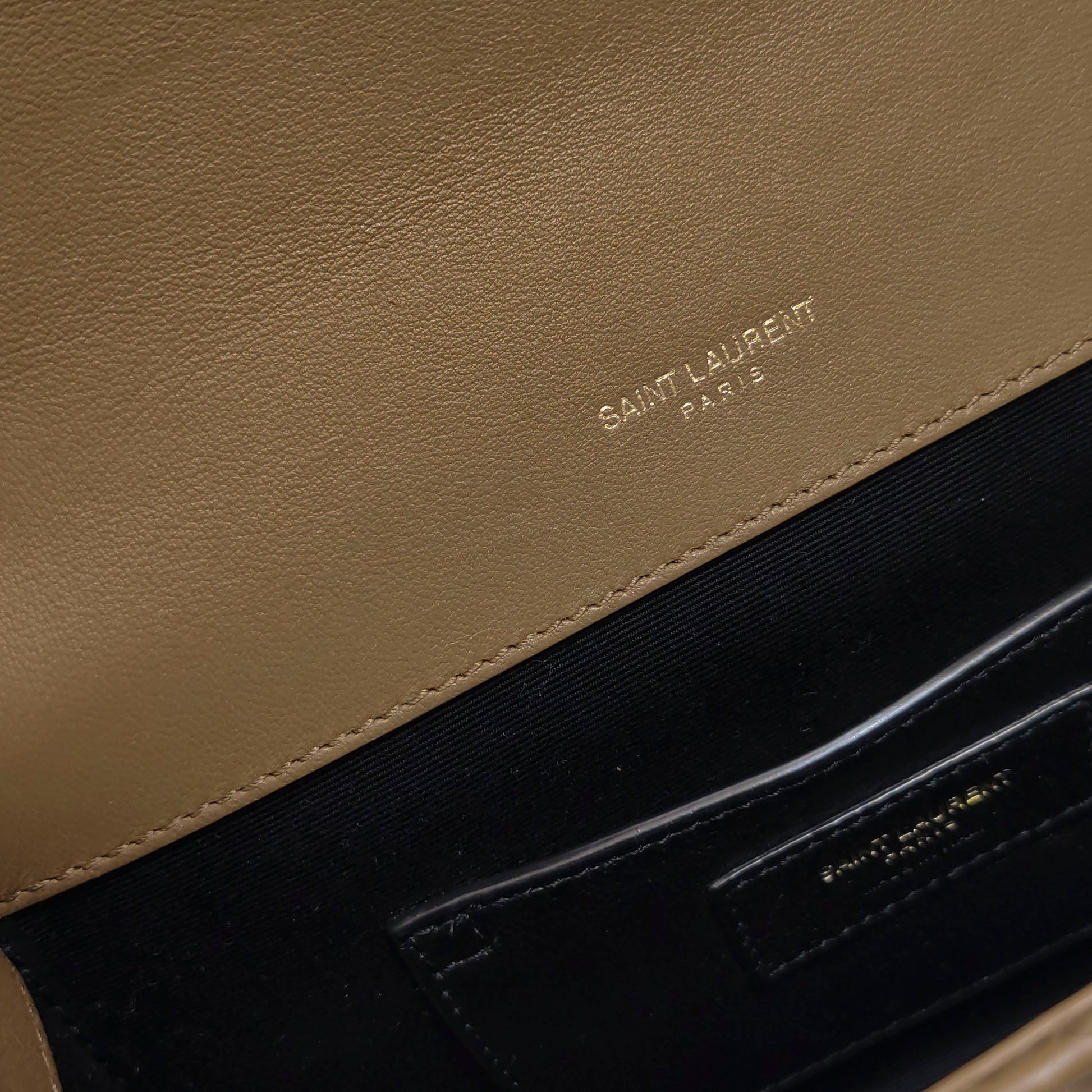 Saint Laurent Triquilt Envelope Wallet on Chain