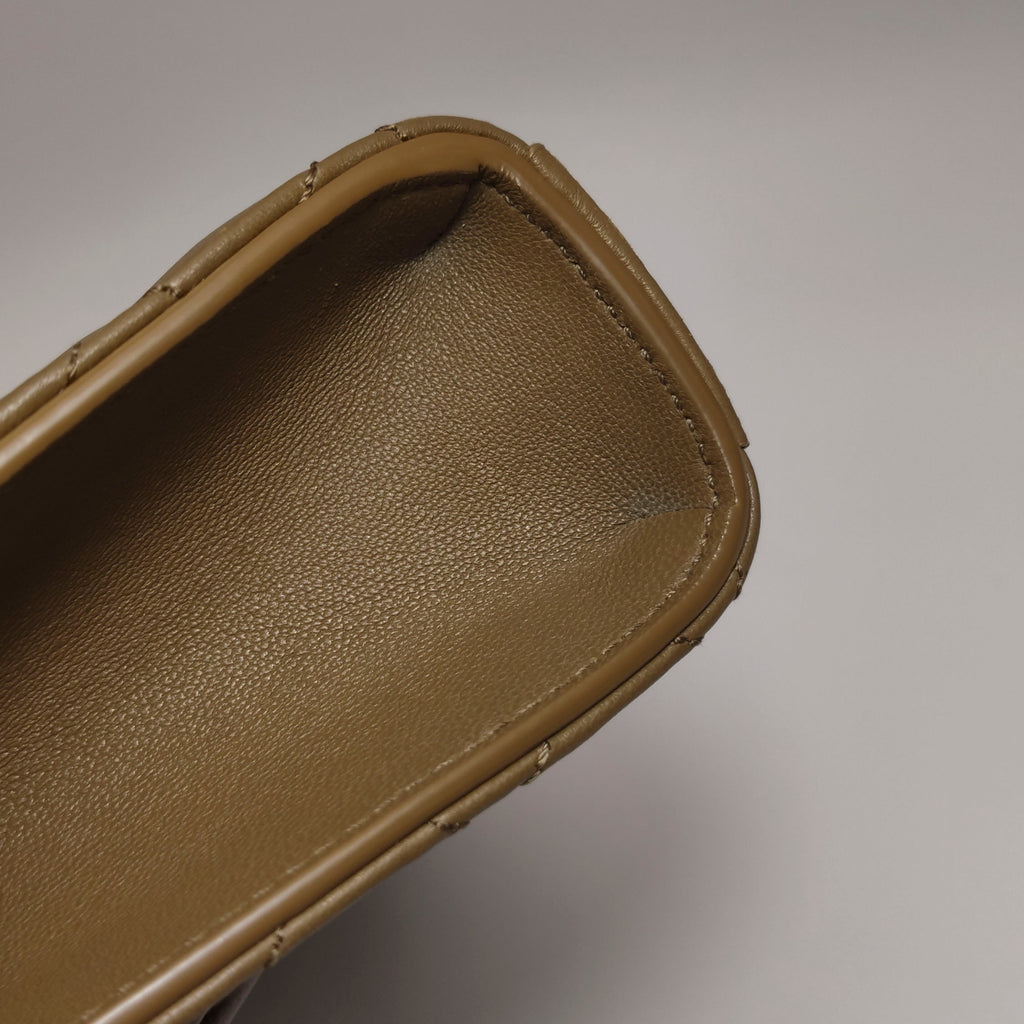 Saint Laurent Triquilt Envelope Wallet on Chain