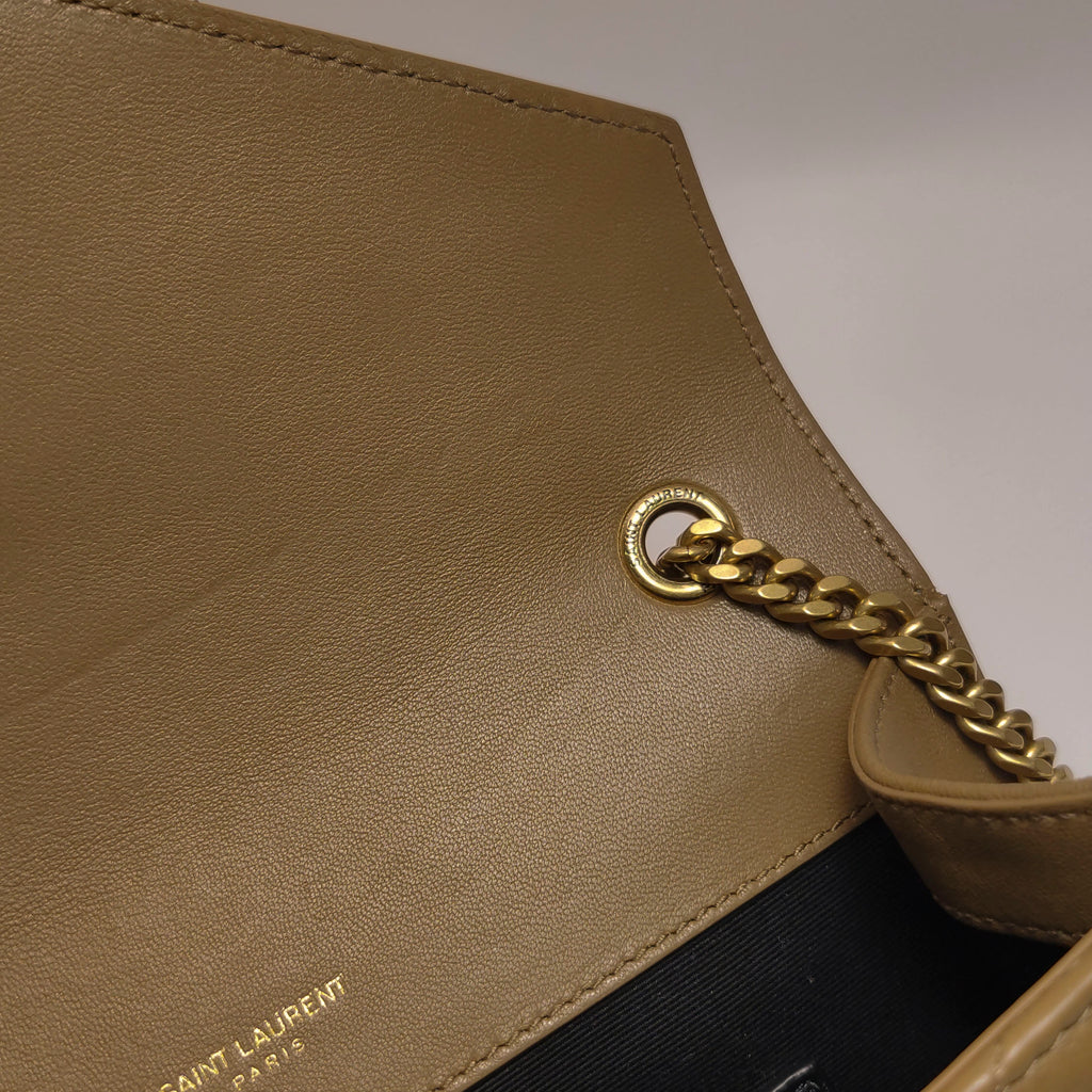 Saint Laurent Triquilt Envelope Wallet on Chain