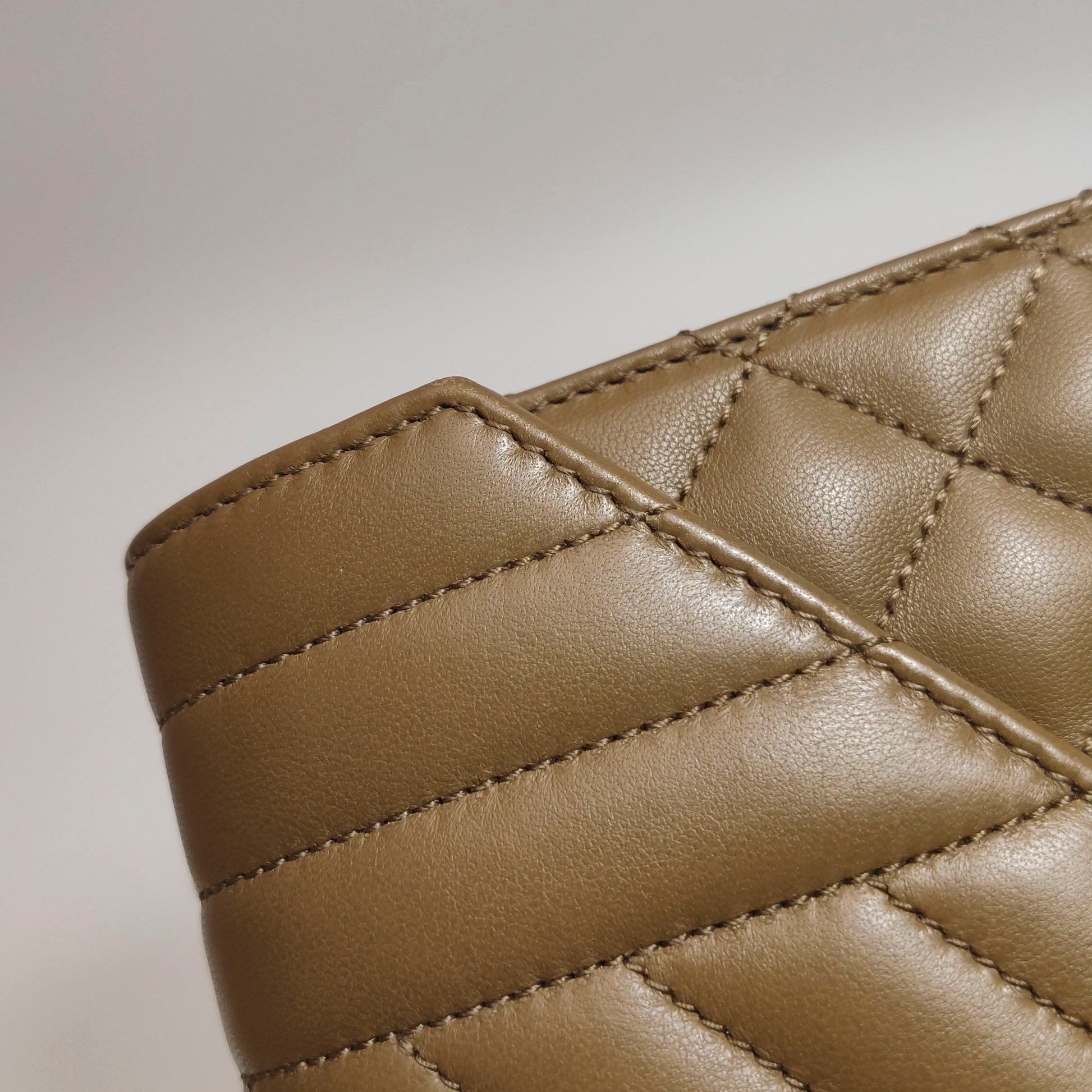 Saint Laurent Triquilt Envelope Wallet on Chain