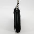 Saint Laurent Wallet on Chain Croc Black