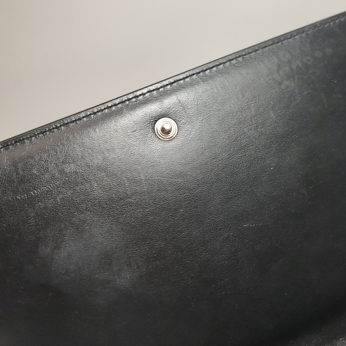 Saint Laurent Wallet on Chain Croc Black