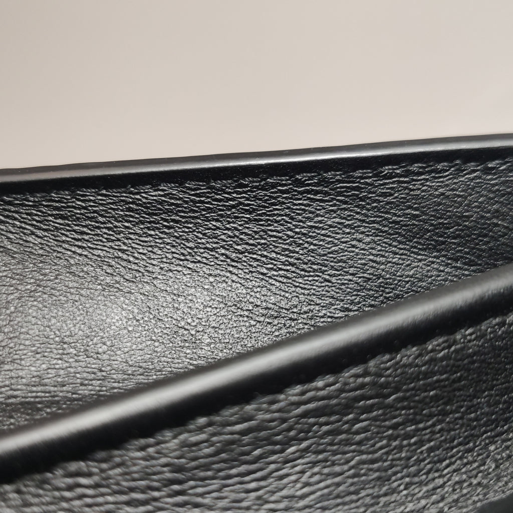 Saint Laurent Wallet on Chain Croc Black