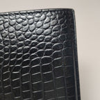 Saint Laurent Wallet on Chain Croc Black