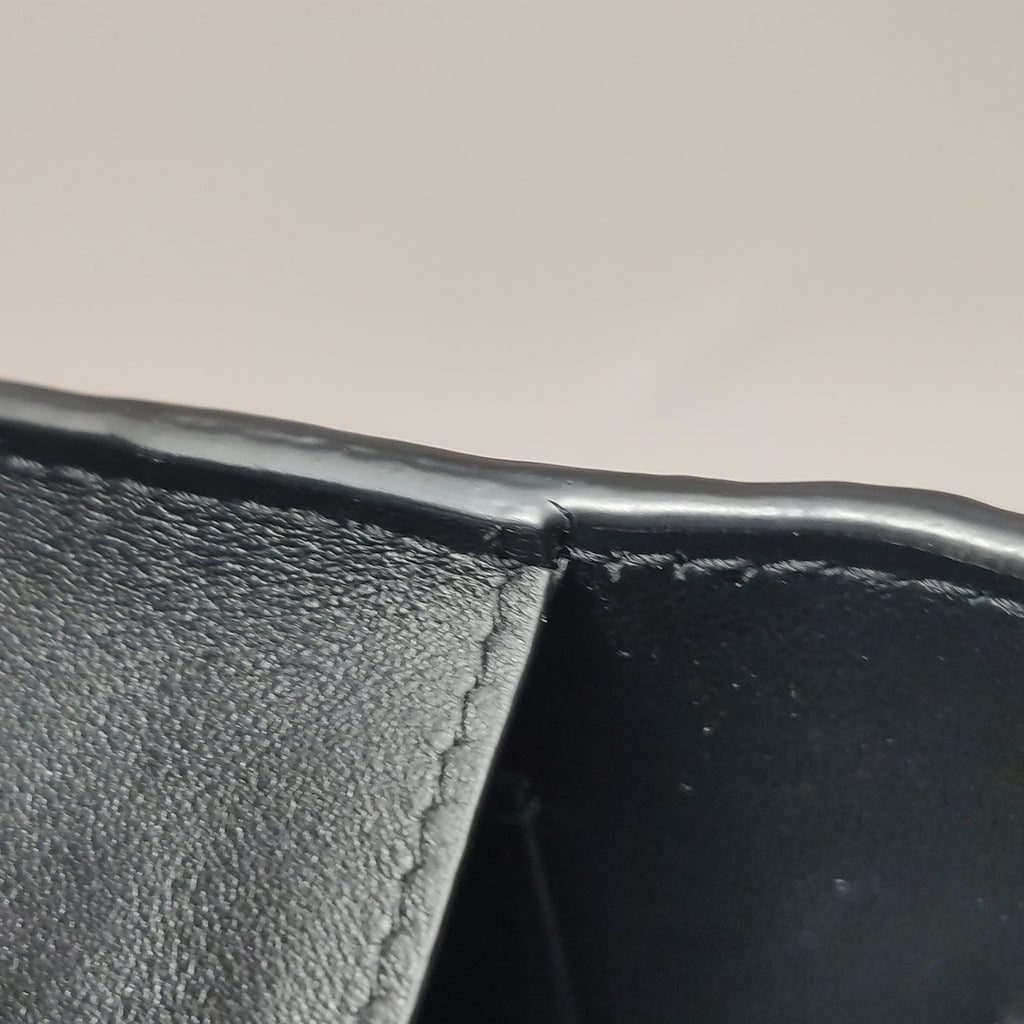 Saint Laurent Wallet on Chain Croc Black