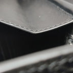Saint Laurent Wallet on Chain Croc Black