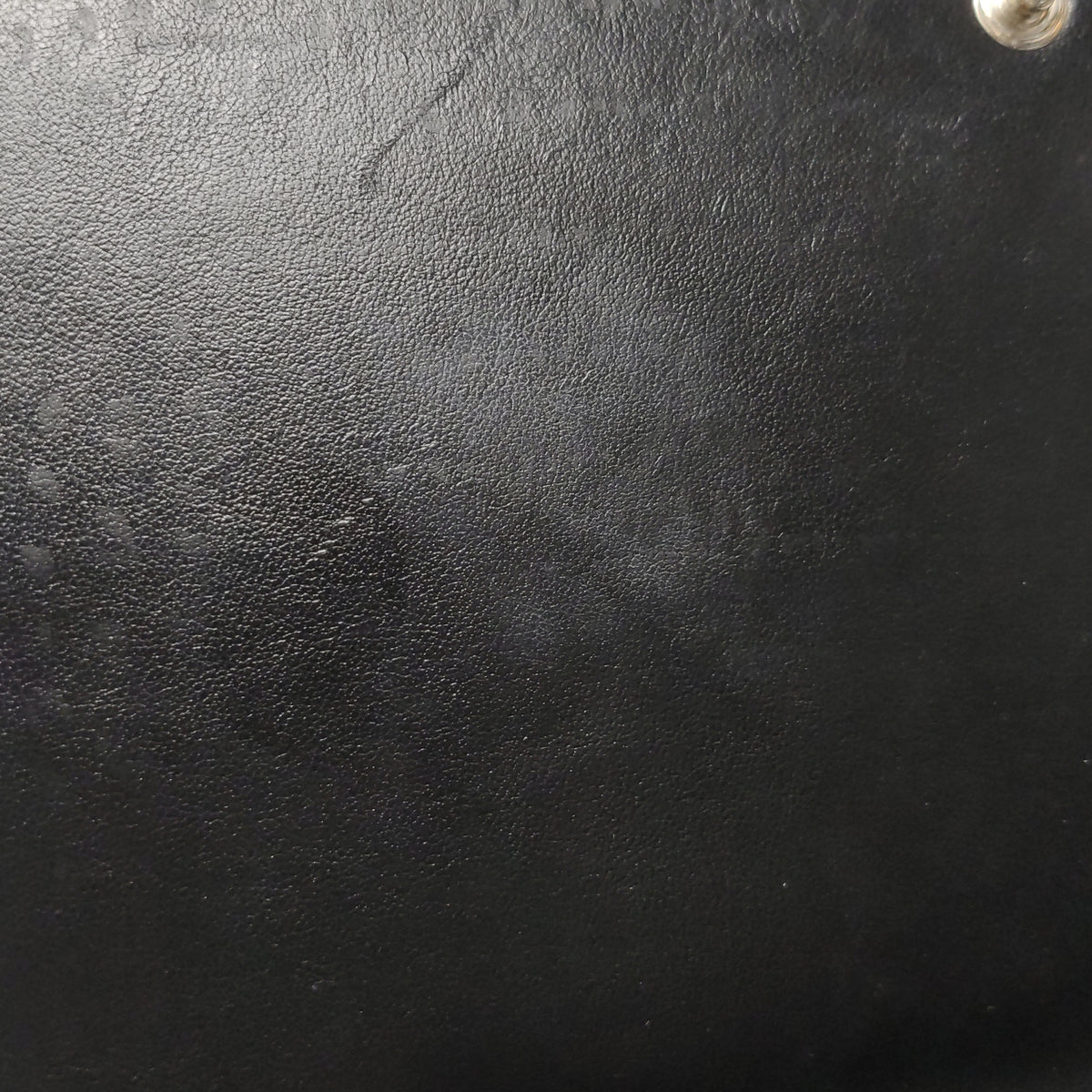 Saint Laurent Wallet on Chain Croc Black
