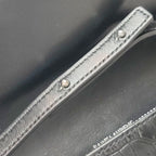 Saint Laurent Wallet on Chain Croc Black