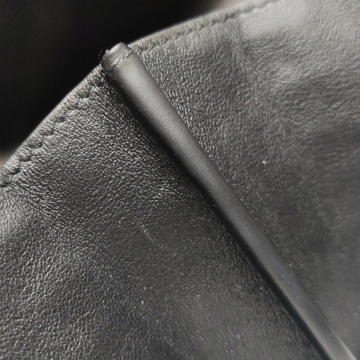 Saint Laurent Wallet on Chain Croc Black