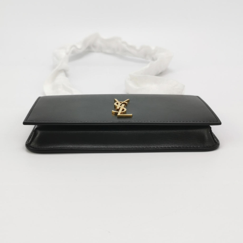 Saint Laurent Cassandre Phone Holder Black