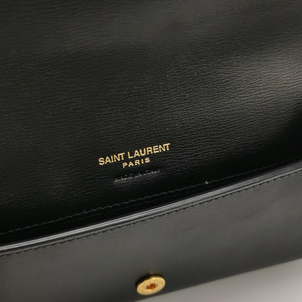 Saint Laurent Cassandre Phone Holder Black