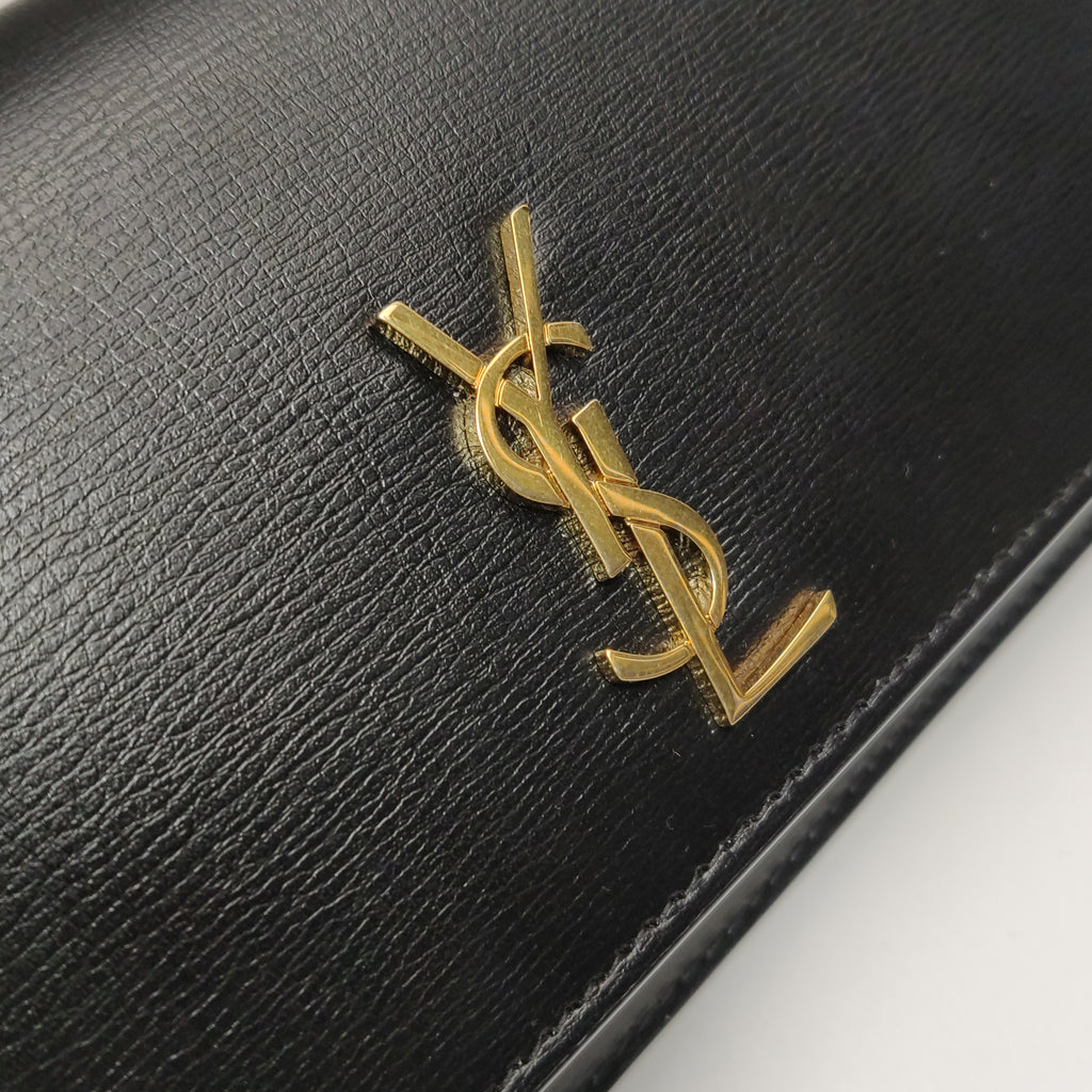 Saint Laurent Cassandre Phone Holder Black