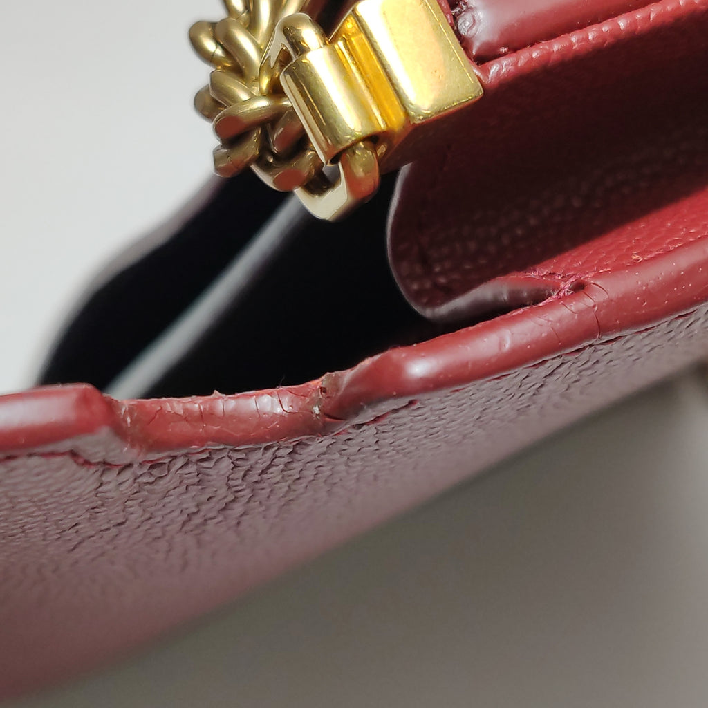 Saint Laurent Cassandra Chain Red