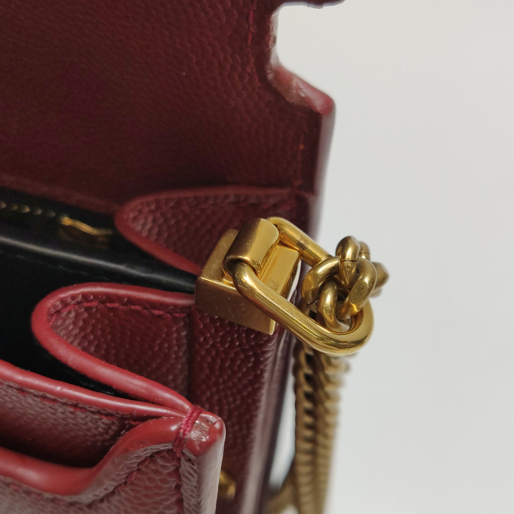 Saint Laurent Cassandra Chain Red