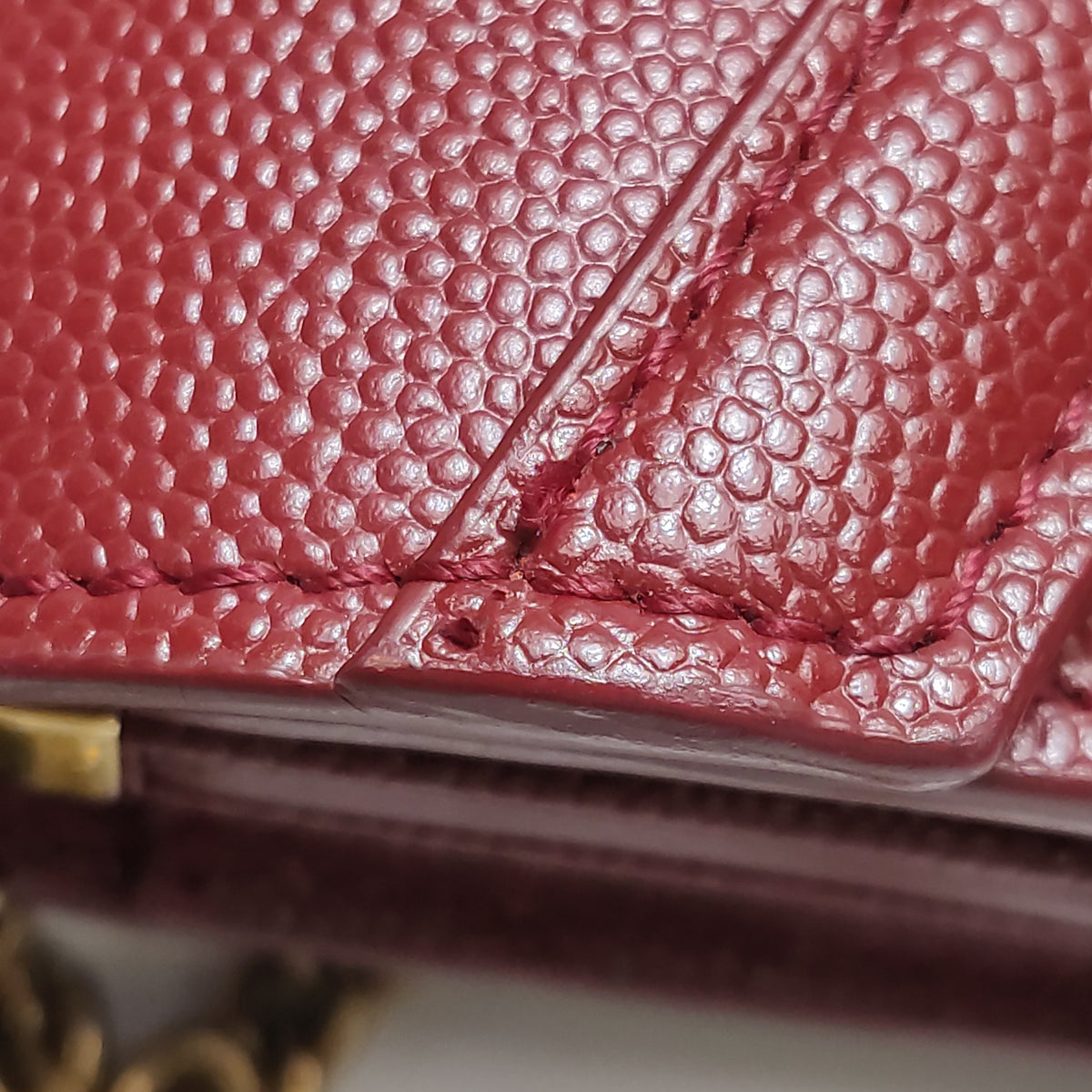 Saint Laurent Cassandra Chain Red