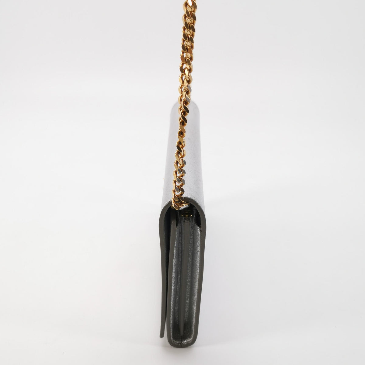 Saint Laurent Kate Wallet on Chain Silver