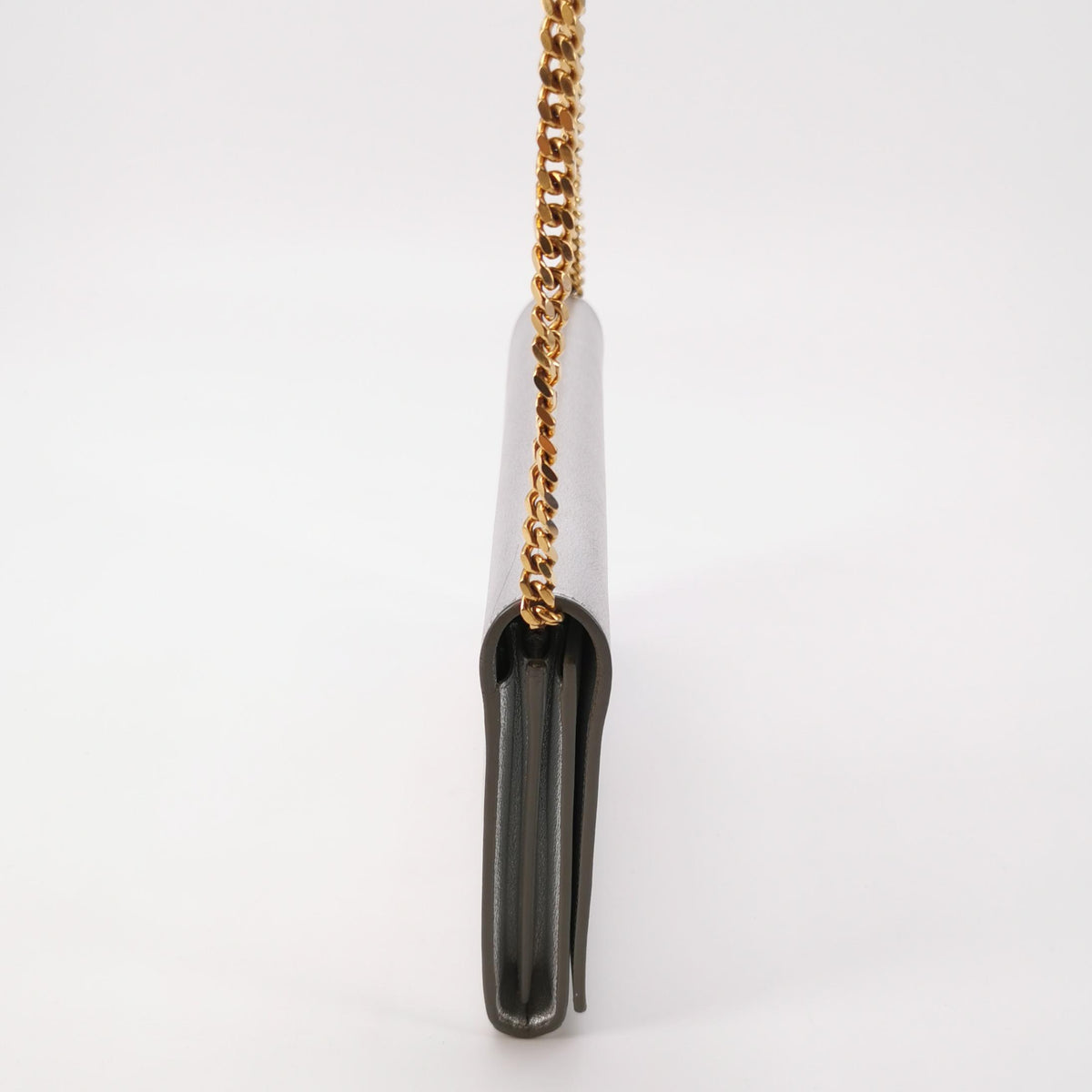 Saint Laurent Kate Wallet on Chain Silver