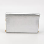 Saint Laurent Kate Wallet on Chain Silver