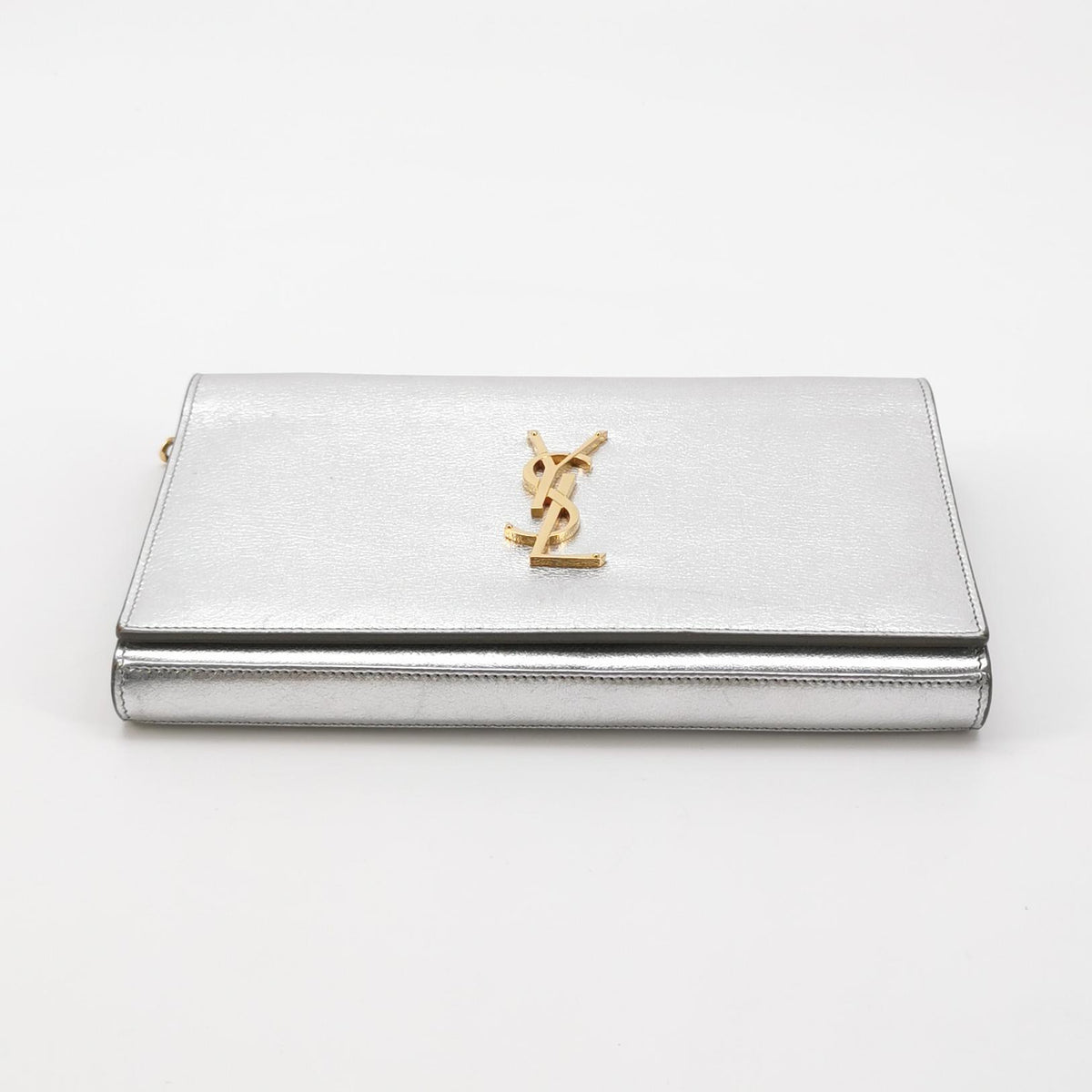 Saint Laurent Kate Wallet on Chain Silver