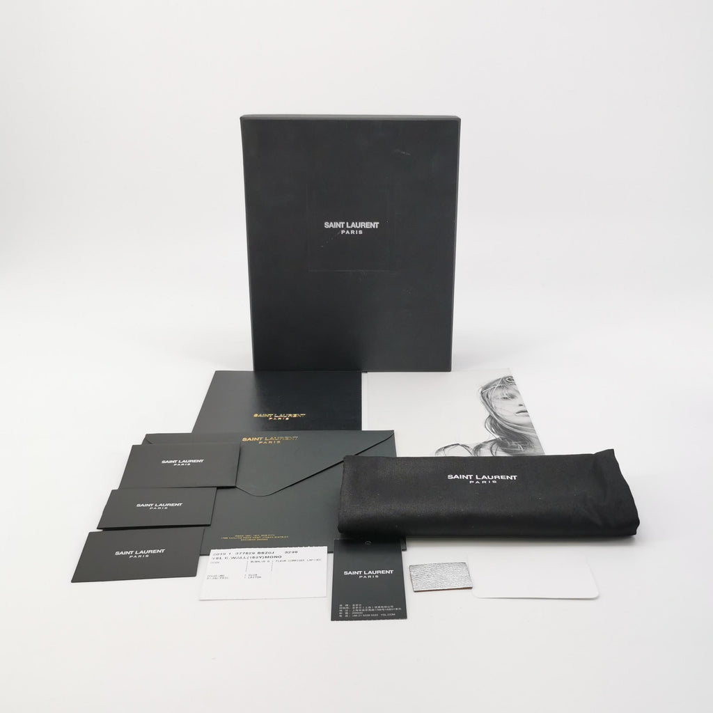 Saint Laurent Kate Wallet on Chain Silver