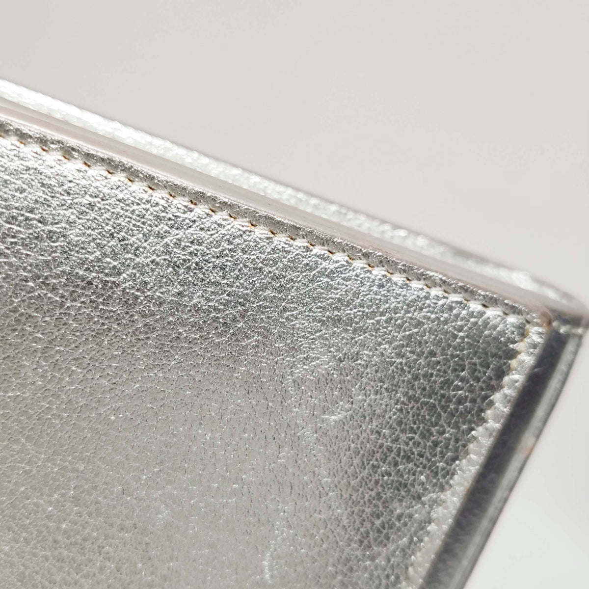 Saint Laurent Kate Wallet on Chain Silver