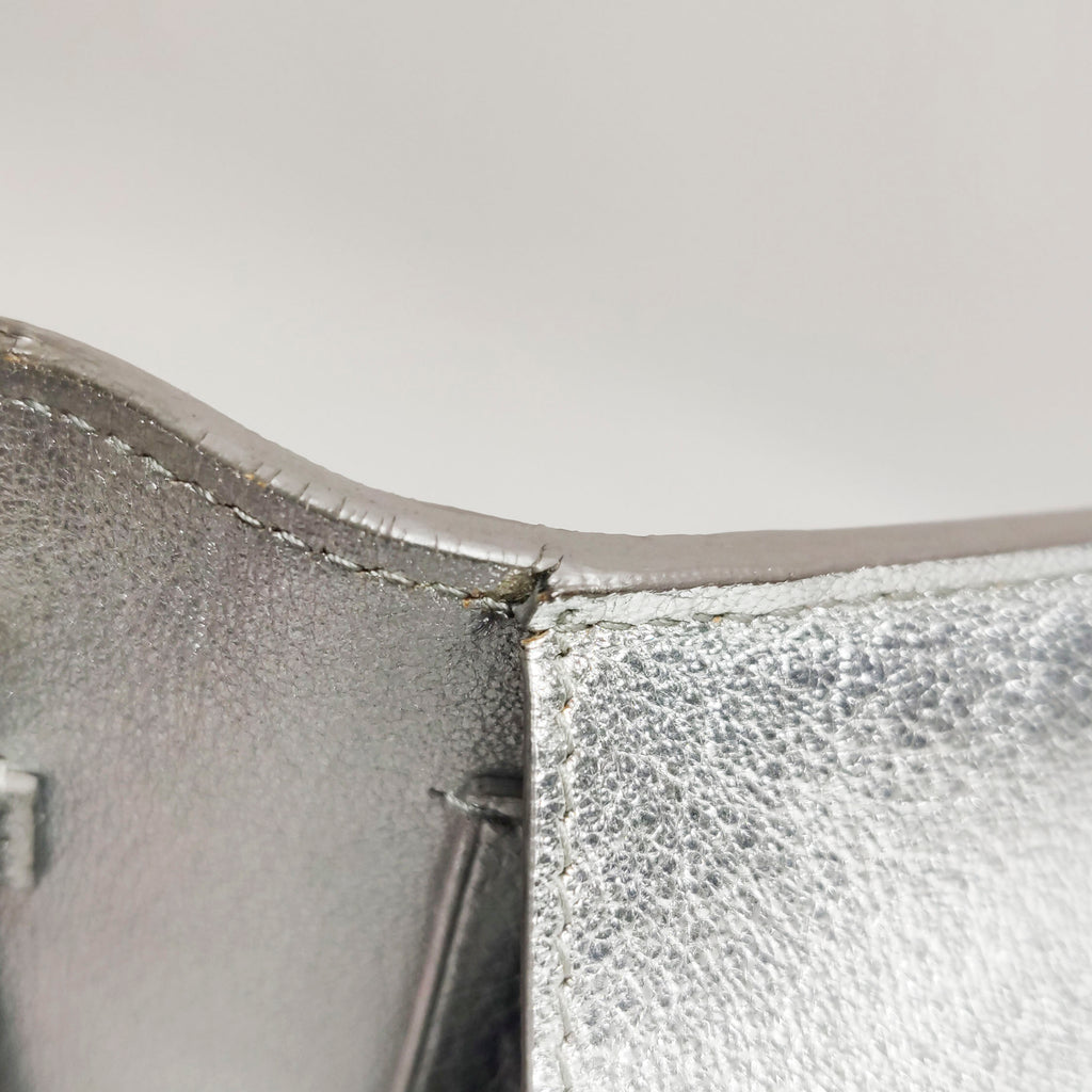 Saint Laurent Kate Wallet on Chain Silver