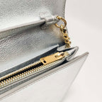 Saint Laurent Kate Wallet on Chain Silver