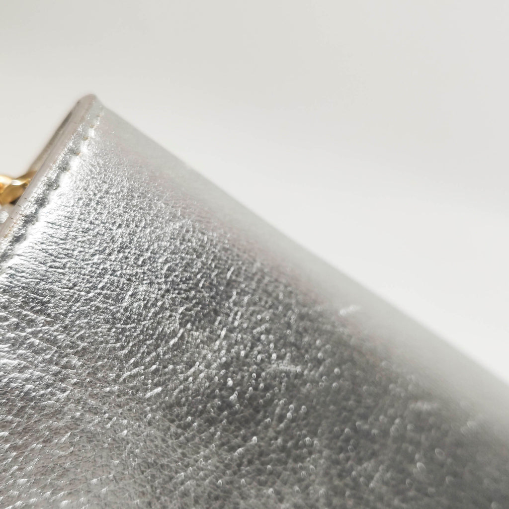 Saint Laurent Kate Wallet on Chain Silver
