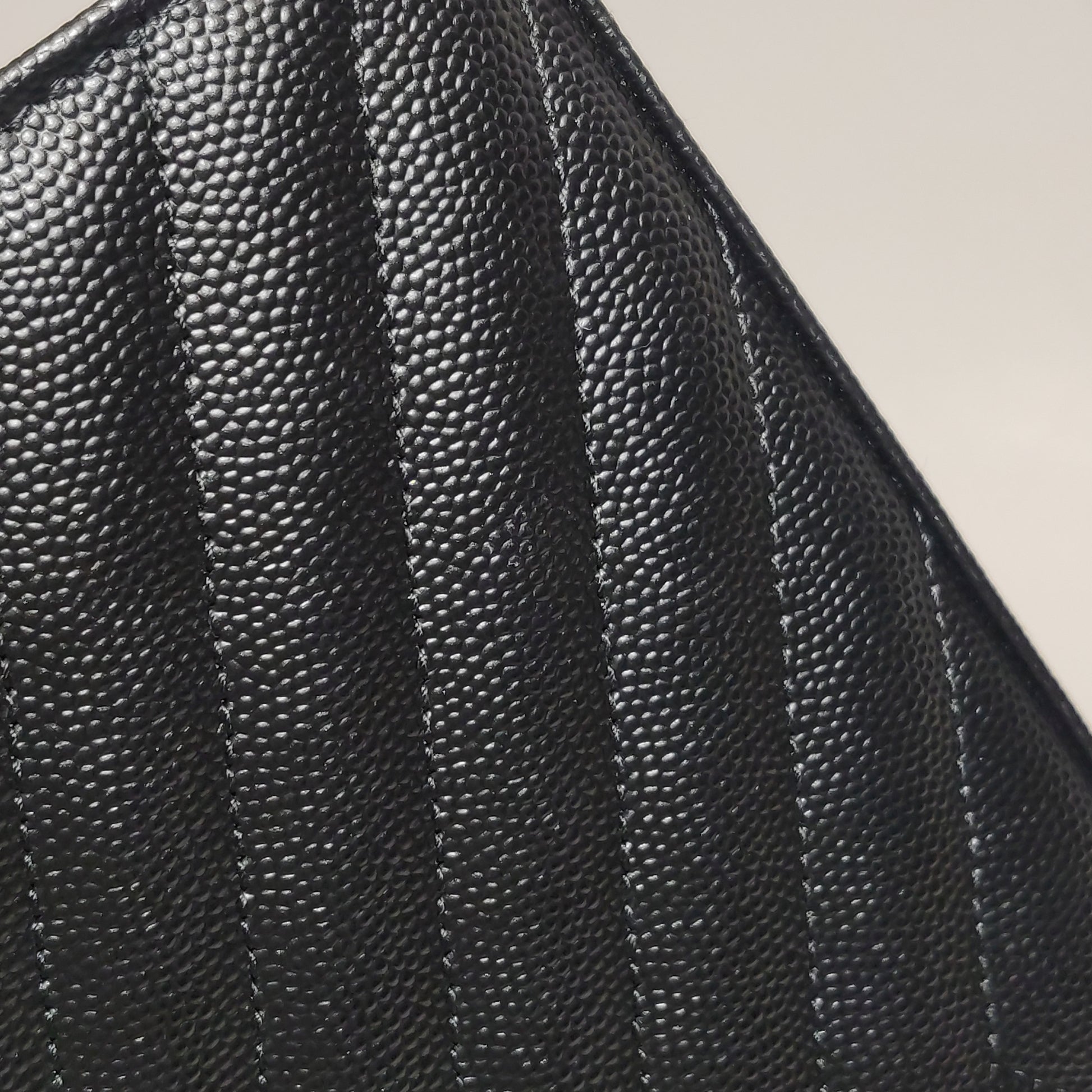 Saint Laurent Wallet on Chain Large Black GHW