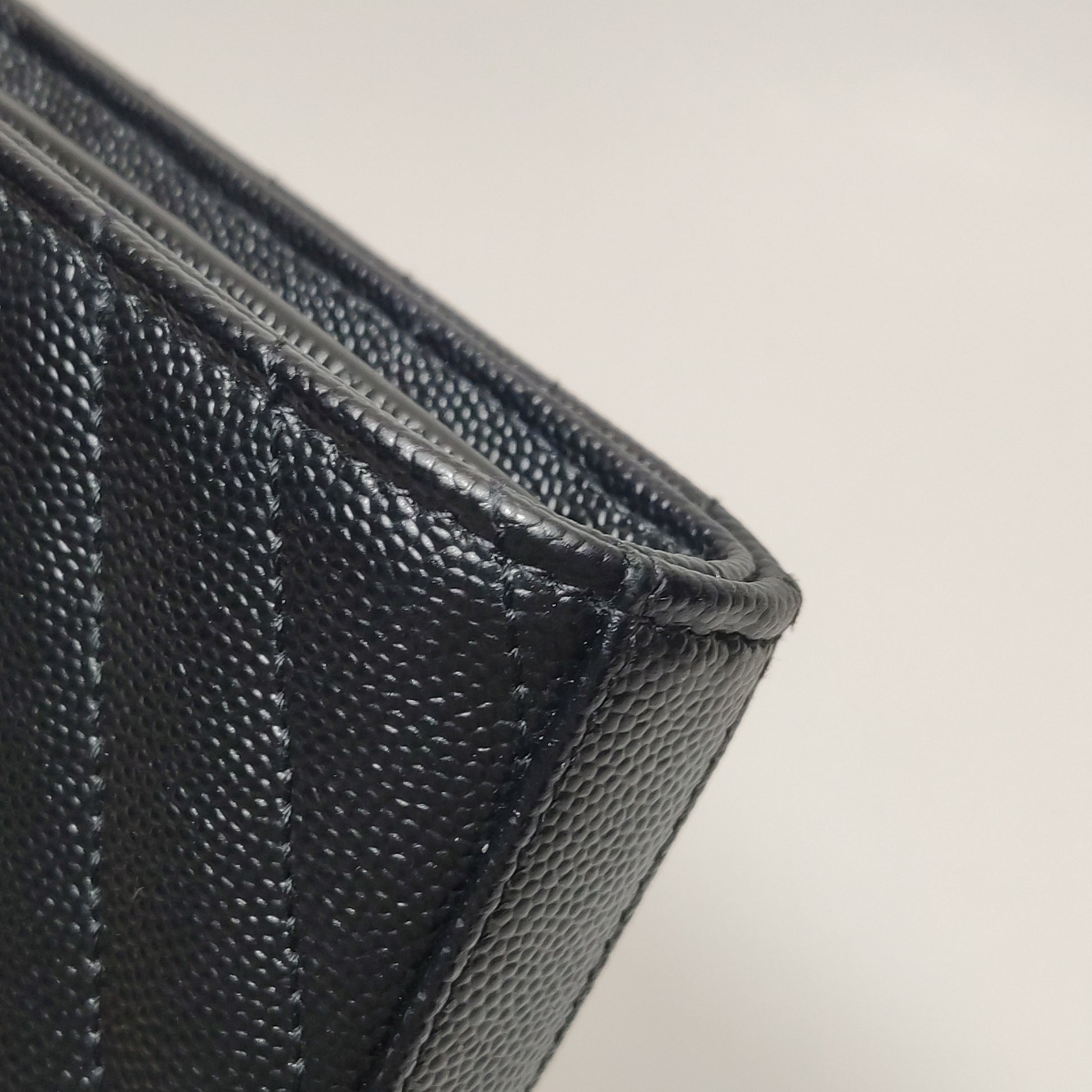 Saint Laurent Wallet on Chain Large Black GHW