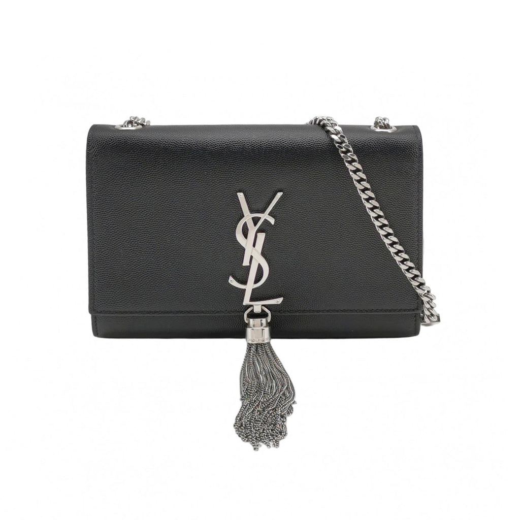 Saint Laurent Kate Tassel Small Black SHW