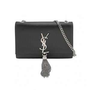 Saint Laurent Kate Tassel Small Black SHW