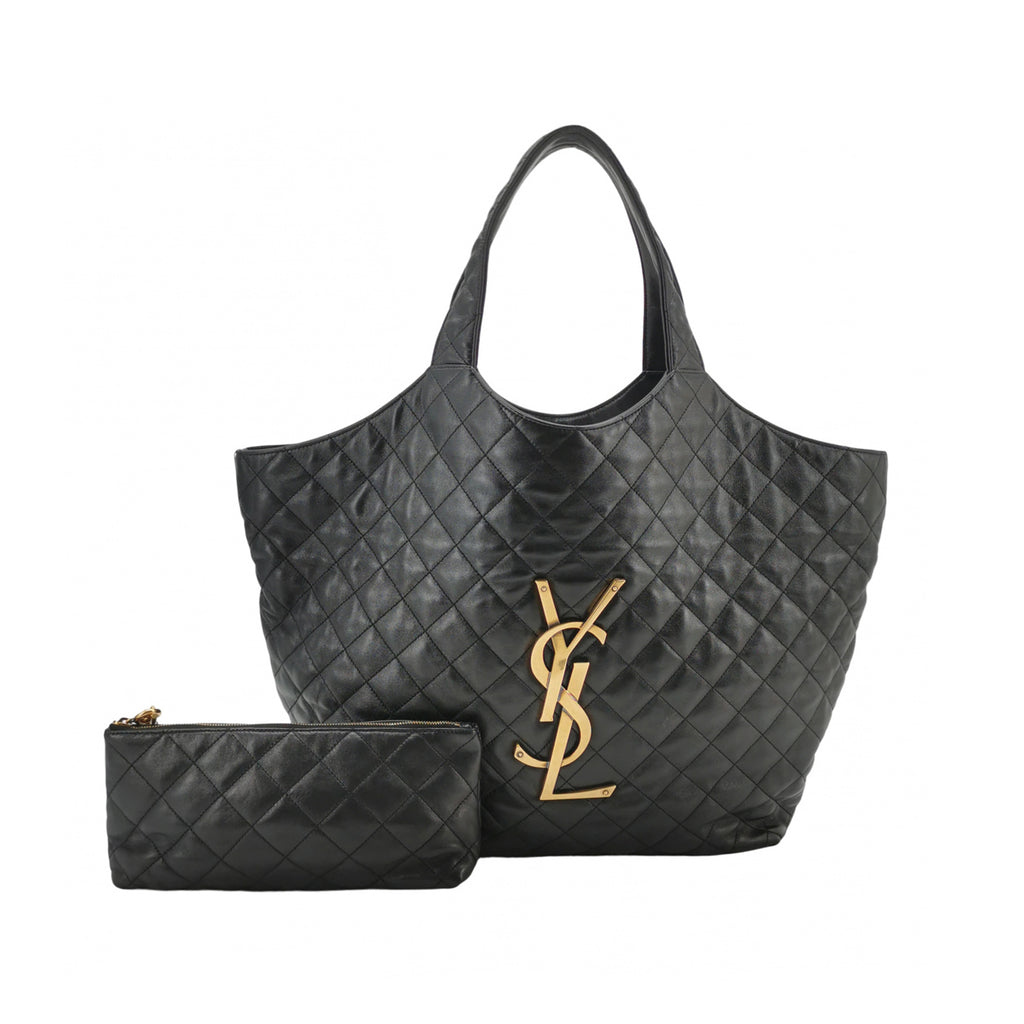 Saint Laurent ICare Maxi Hobo Bag Black 785413