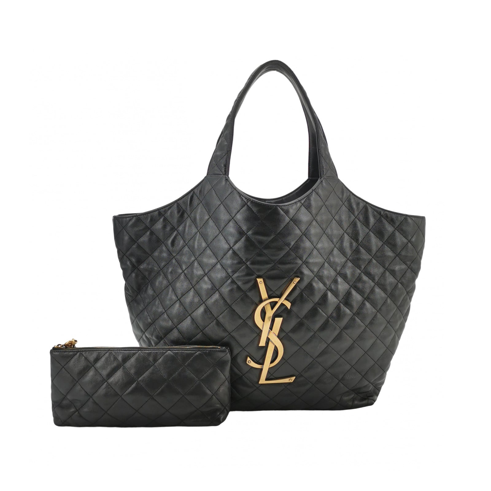 Saint Laurent ICare Maxi Hobo Bag Black 785413